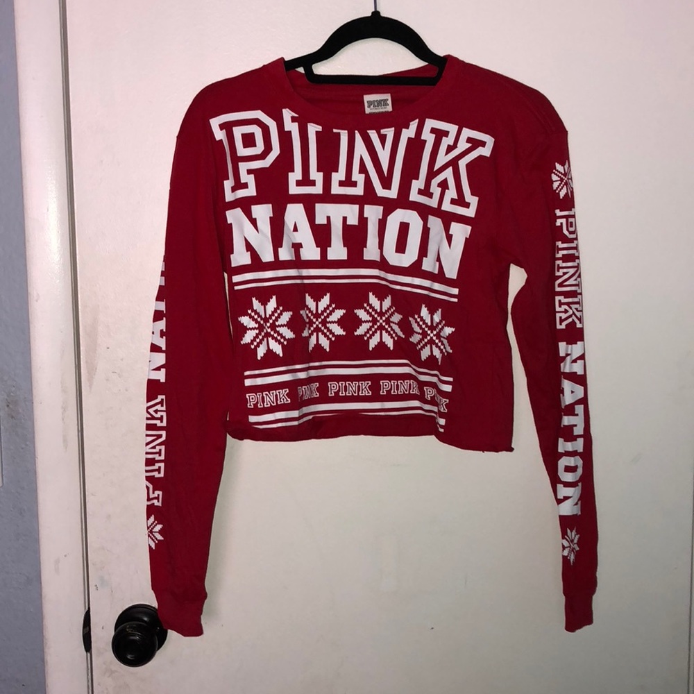VS Pink Cropped Tee